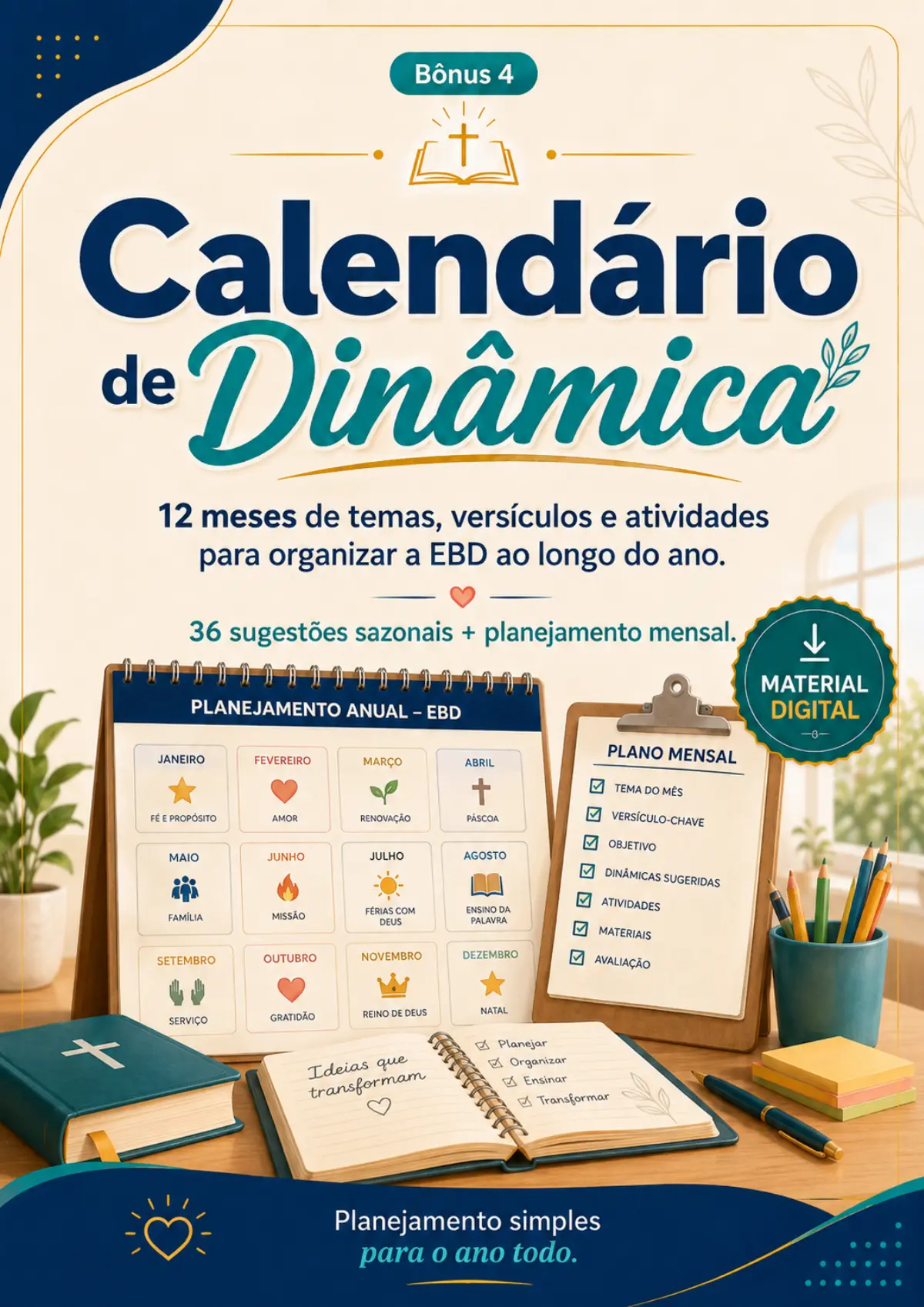 Capa real do bônus Calendário de Dinâmicas